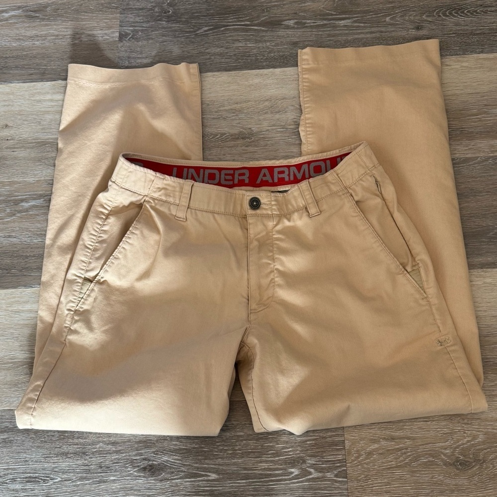 Under Armour Tan Chinos with Straight Leg Design